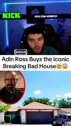 Adin Ross reveals he bought the old house from the iconic show 'Breaking Bad' 🤯#adinross #breakingbad