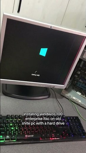 installing windows 10 ltsc on old pc #pc #computer #gaming #viralvideo #retro #techtok