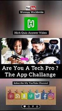 Technology Quiz | Are You A Tech Pro? The App Challenge | The Ultimate App Challenge Test