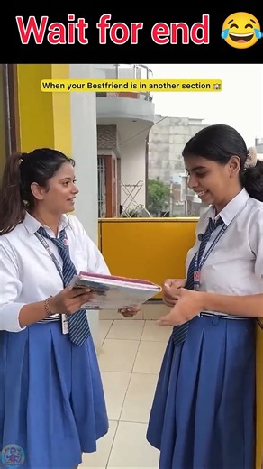 Best Friends in Different Sections Be Like 🥺🏫 #shorts