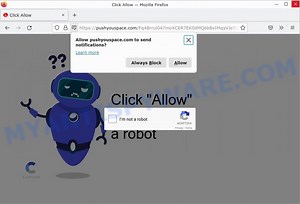Pushyouspace.com Virus Removal Guide