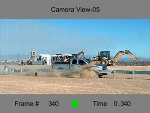 CRASH TESTING: MSKT Guardrail End Terminal Test 3-35 with Pickup