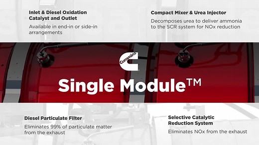 How Cummins Single Module Aftertreatment Technology Works