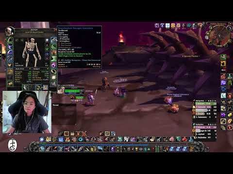 Dungeons spam...Thai Girl Playing World Of Warcraft