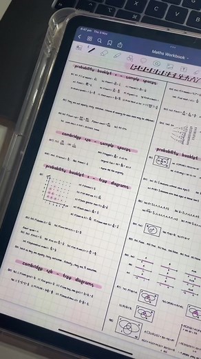 Beautiful Math Notes for Study Sessions