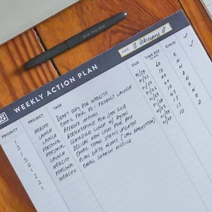 How to: Weekly Action Plan 1. List your tasks 2. Prioritize 3. Set Deadlines 4. Time Block 5. E/N/D Ranking 6. Get it done! | BestSelf Co
