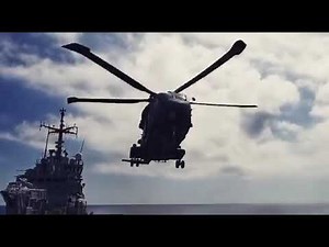 Italian Navy SH-101A landing on LHD San Giorgio