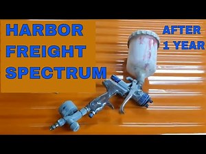 HARBOR FREIGHT SPECTRUM spray gun Review after 1 year use DIY painters at home