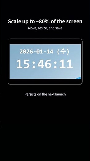 Big Desktop Clock for Win