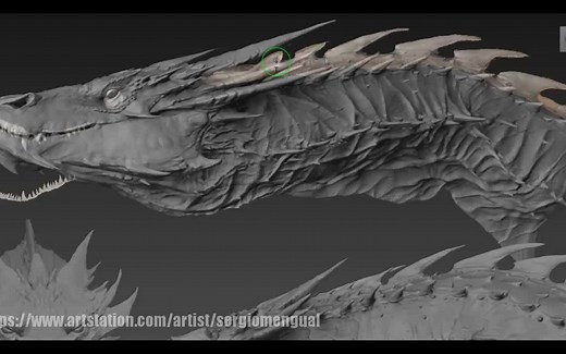 Mudbox 2018.2 指环王 龙雕刻教程