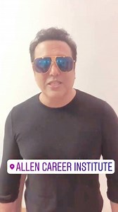 19K views · 226 shares | #KotaHappiness Catch the most Versatile Bollywood Legend, “ GOVINDA” LIVE on ALLEN Kota Page today at 01:30 PM. Watch him spreading smiles, sharing his success mantra with the future Doctors – Engineers of the nation and unveiling the most awaited Happiness Card under “My Kota – Happiness City” Initiative. #KotaCoaching #Allenkota #kotainstitute #AllenCareerInstitute | Allen Career Institute | Facebook