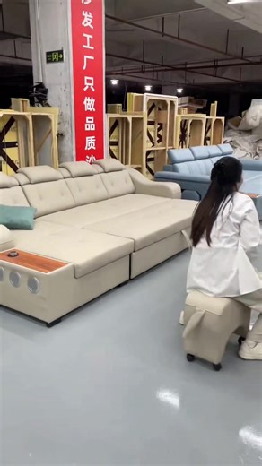 There's a sofa bed in the living room; it's so comfortable to roll around and lie down... | Furniture for Dreams