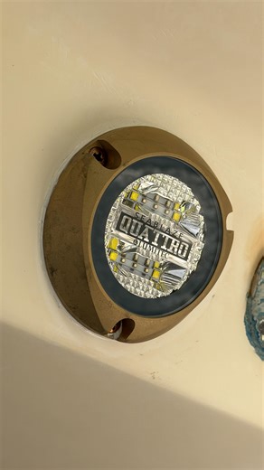 I.D.I.A INC on Instagram: "We ran out of rags in the middle of installing a pair of underwater lights lol Sometimes you have to improvise 😑quick @lumitecllc Seablaze Quattro underwater lights install on this Contender. We removed the existing wiring and ran a fresh wire directly to the switch panel bulb 💡"