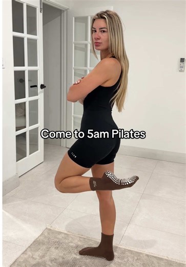 5am Pilates hits different when you have cutest grip socks, grab yours if your sick of ugly slippery grip socks x #pilatessocks #reformerworkout #pilates #gripsocks #pilatesstudio