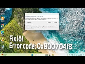 Error handling 0x800704f8