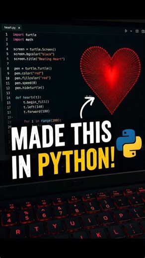 I Made a Beating Heart in Python ❤️🐍