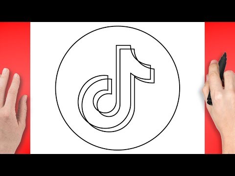 How To Draw Tiktok Logo - Step By Step Drawing Tutorial