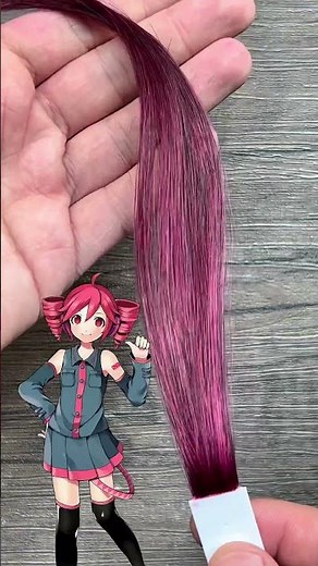 Kasane Teto hair #hairdye #haircolor #animehairstyle #joico #wellahaircolor #hair
