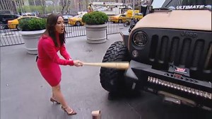 Check this out! LINE-X Protective Coatings has developed a product that when sprayed on an item is strong enough to withstand being hit by a bat and run over by a car! Our own Lauren Simonetti tested it out for herself...Watch! | Varney & Co.