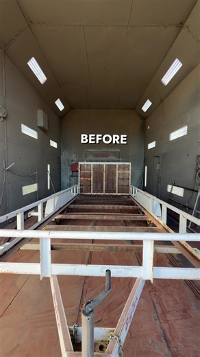 Media Blasting a Rusty Trailer for Powder Coating