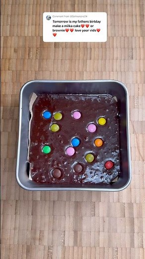 Easy to make , Milka brownies ! 😋
