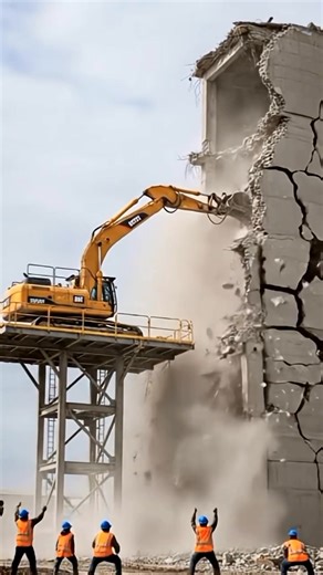 Construction fail: Building collapsed onto excavator #disaster #construction #realestate #fblifestyle | Disaster Event