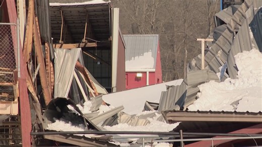 Saline County rodeo arena suffers roof collapse after winter storm snowfall