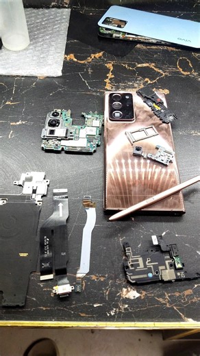 Samsung Galaxy Note 20 all open 😯 #amtech #smartphone #worldmobilerepairingcenter
