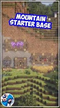 Minecraft Mountain House Tutorial 🏡 For Realistic Build & No Music ASMR #minecraft