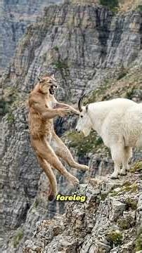 This Mountain Goat Had No Cliff to Escape To. So It Charged the Cougar Instead.