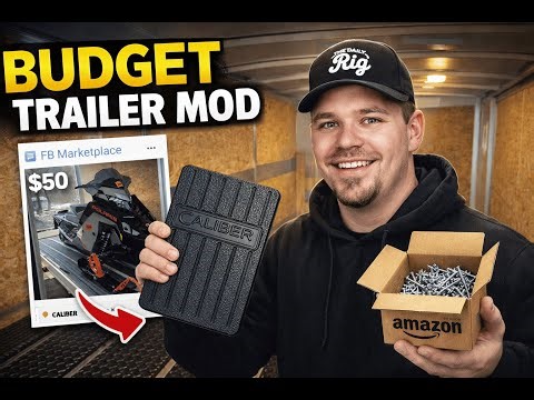 Installing Caliber TraxMats & Ski Guides on a Trailer (Budget Build)
