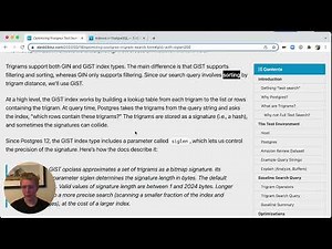5mins of Postgres E6: Optimizing Postgres Text Search with Trigrams and GiST indexes