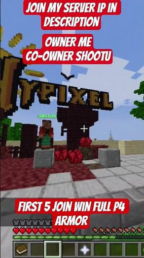 Join my server ip in description