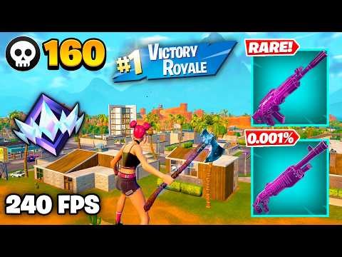160 Elimination "RANKED RELOAD" Gameplay Wins (Fortnite Chapter 7 Keyboard & Mouse)