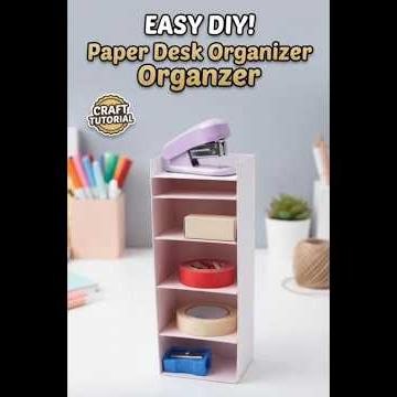 How to Make a Mini Desk Organizer at Home💖
