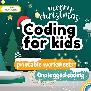 Christmas Unplugged Coding & Logic Games Bundle: Holiday Math Worksheets Printable Code for Kids (digital Download) - Etsy