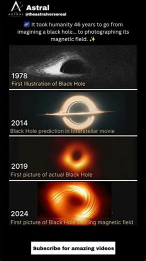 The Evolution of Black Hole Images (1978–2024) 🌌