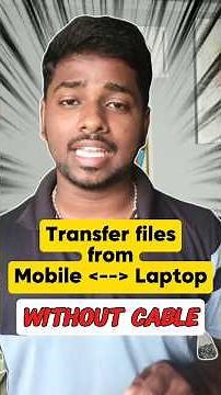 How to transfer files from mobile to laptop #shorts #computer