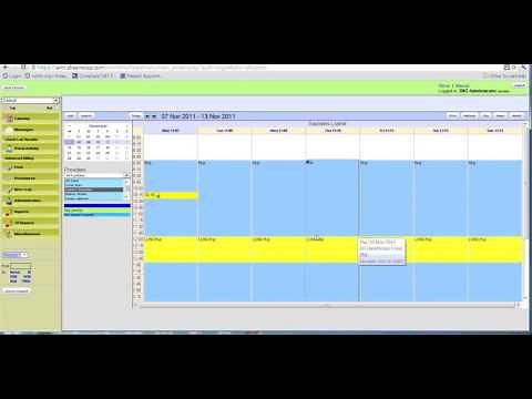 OpenEMR Tutorial Using the Calendar Setting up Appointments