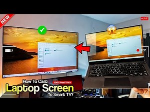 How to Connect & Mirror Laptop Screen on Any Smart TV Wirelessly | Laptop Wireless Connection To TV