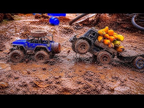 Extreme Mud Rescue! Toy Truck Stuck in Deep Mud 😱