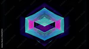 A holographic cube where each surface contains a different layer of data dimensionality highlighting the depth and complexity of AGI pattern