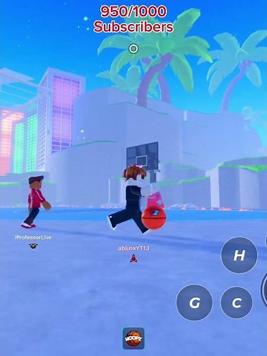 Ending his 3600 win streak in Roblox Basketball (Hoopz)