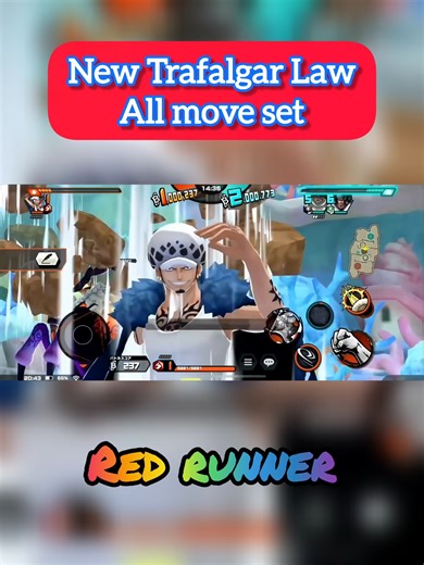 Ex Trafalgar Law Complete Moveset | One Piece Bounty Rush | OPBR