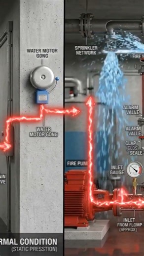 Alarm Valve Working Explained (Fire Fighting System) 🚨 Full Animation