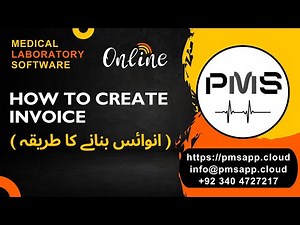 How To Create Invoice In PMS | Online Medical Laboratory Software | LIMS