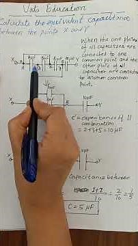 Numerical on equivalent Capacitance | Series parallel combination of capacitors #12thclass#cbse
