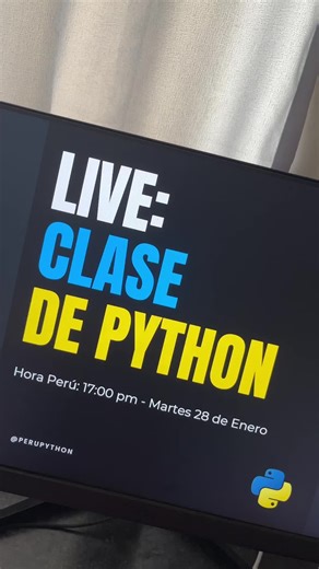 Live de Python desde cero🐍💻