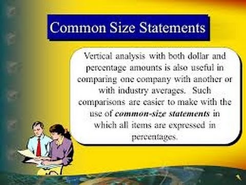 Performing Vertical Analysis using Excel