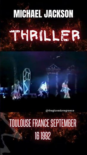 Michael Jackson Thriller Live in Toulouse September 16 1992 Dangerous tour